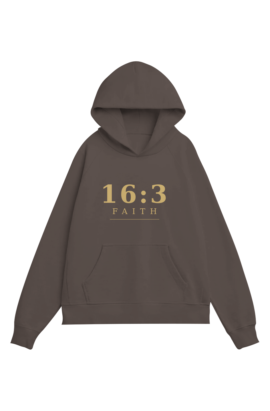 163 Faith Monogram Embroidery hoodie