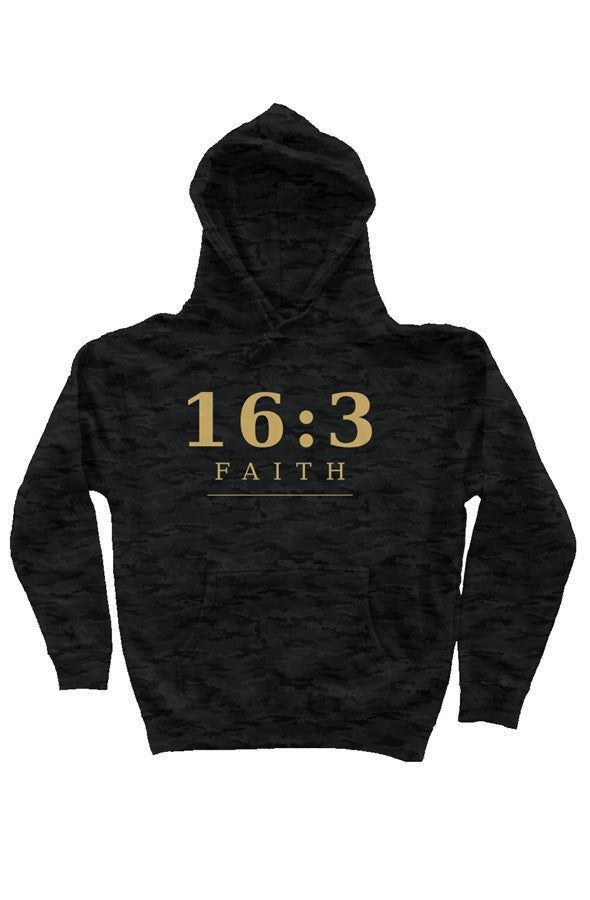 163 Faith Camo Embroidered Hoodie