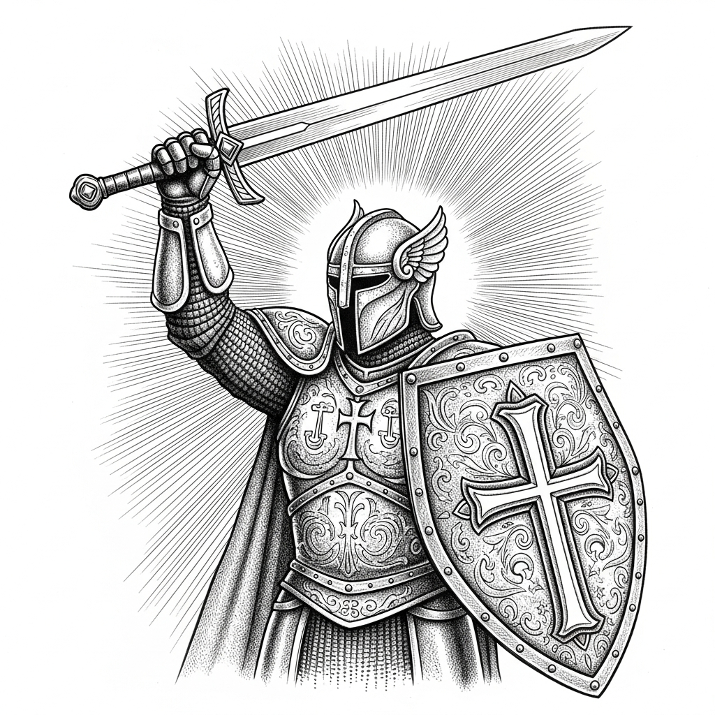 Armor of God — AOP Hoodie