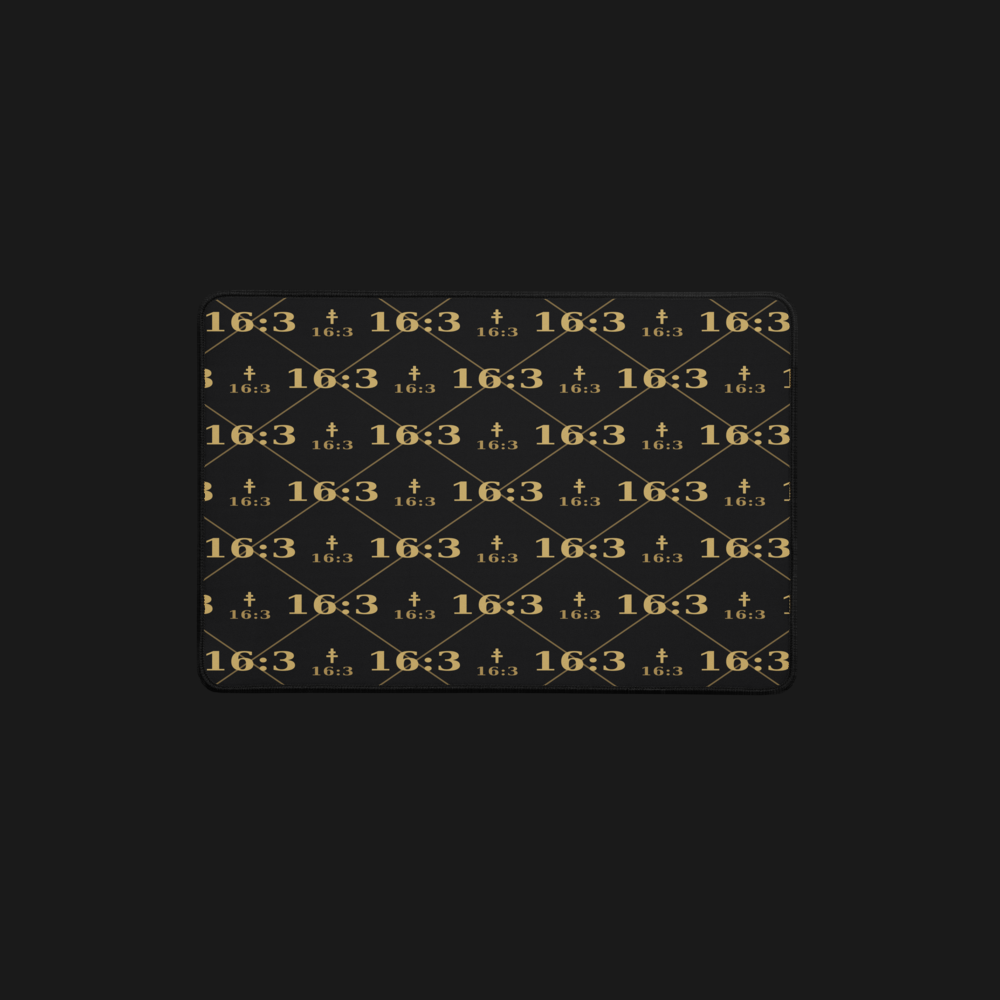 16:3 Faith Desk Mat