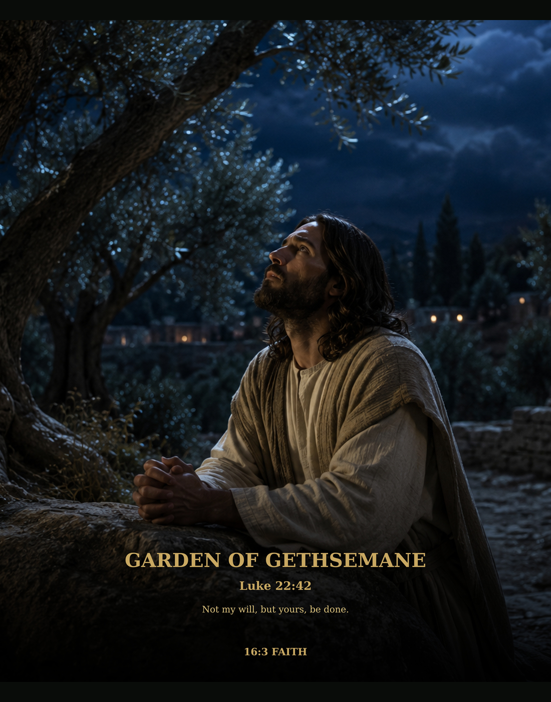 Garden of Gethsemane Sherpa Blanket