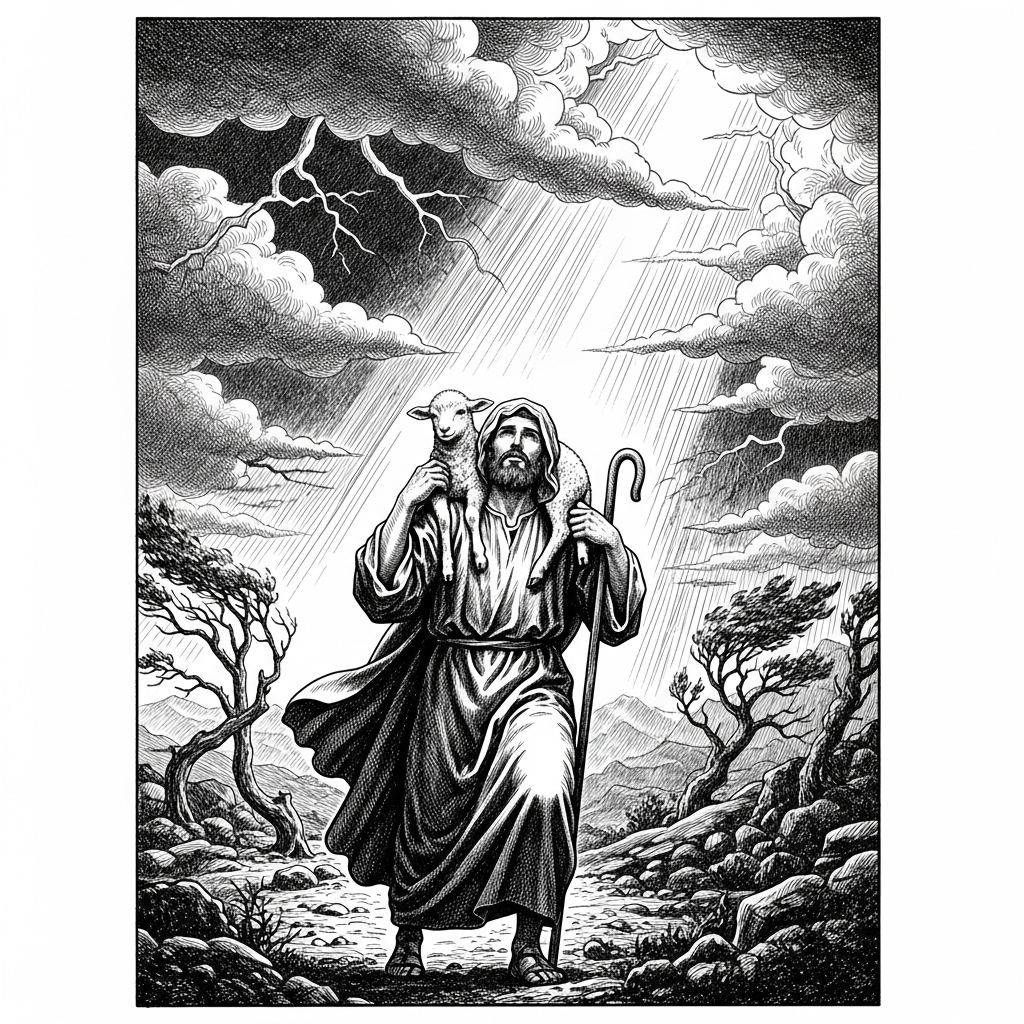 Good Shepherd — AOP Men's Tee