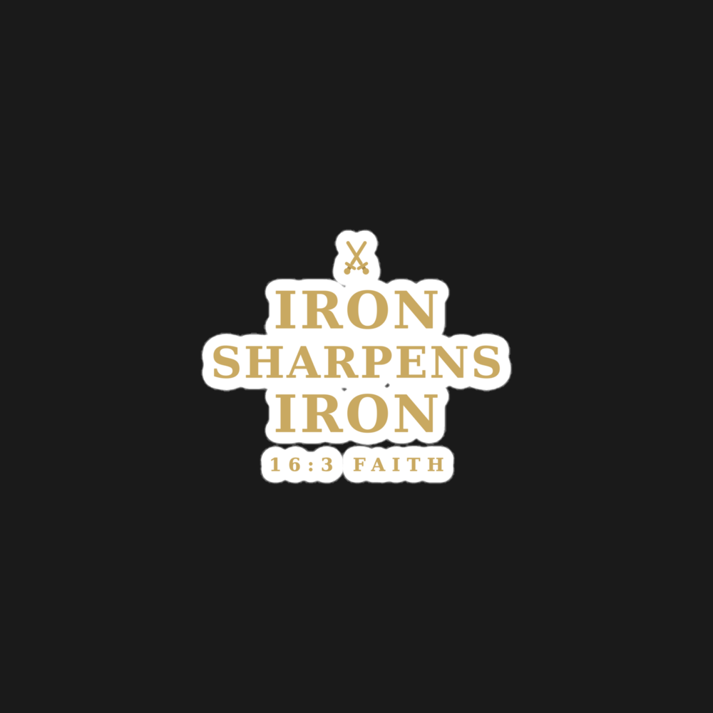 Iron Sharpens Iron Sticker