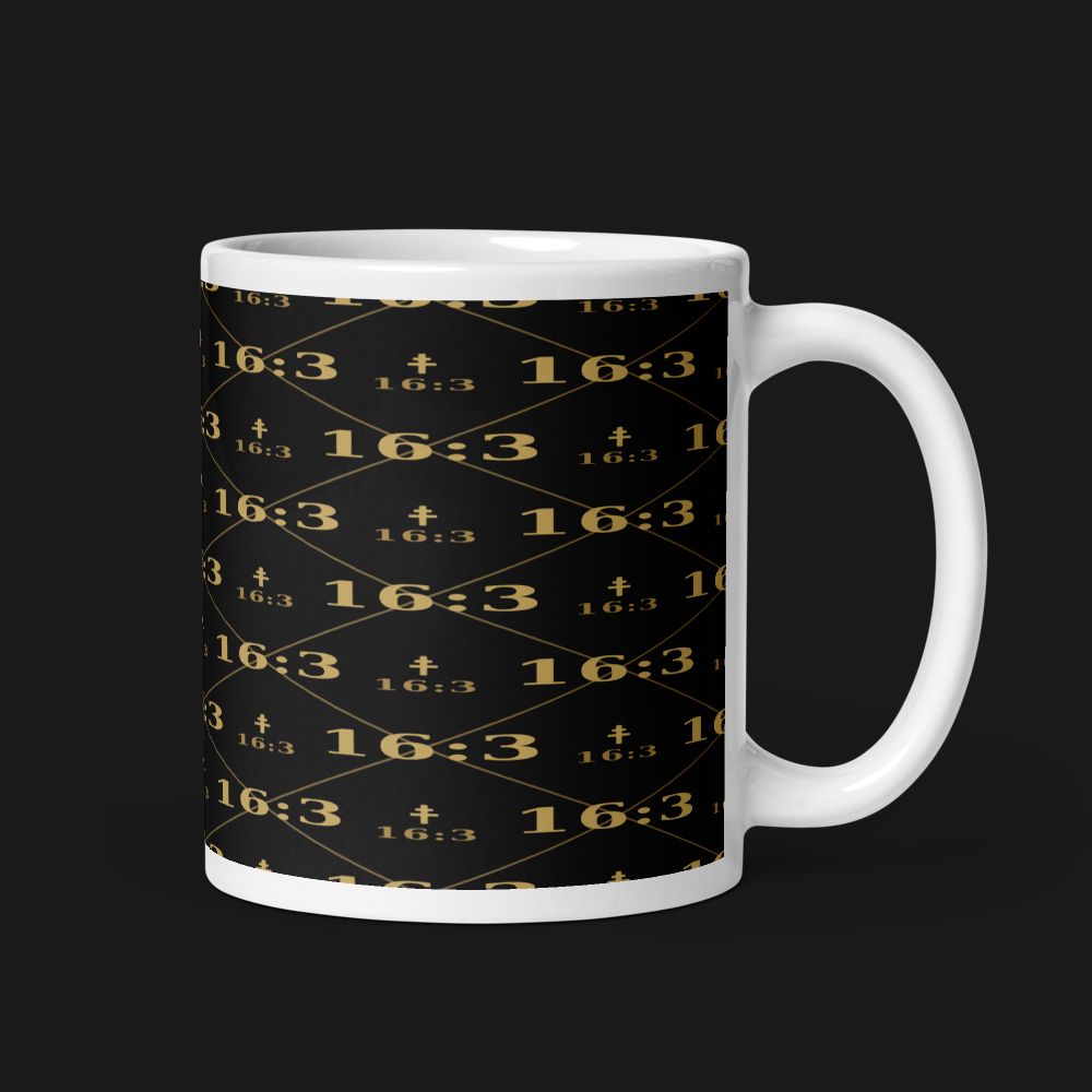 16:3 Monogram Mug
