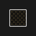16:3 Monogram Sticker