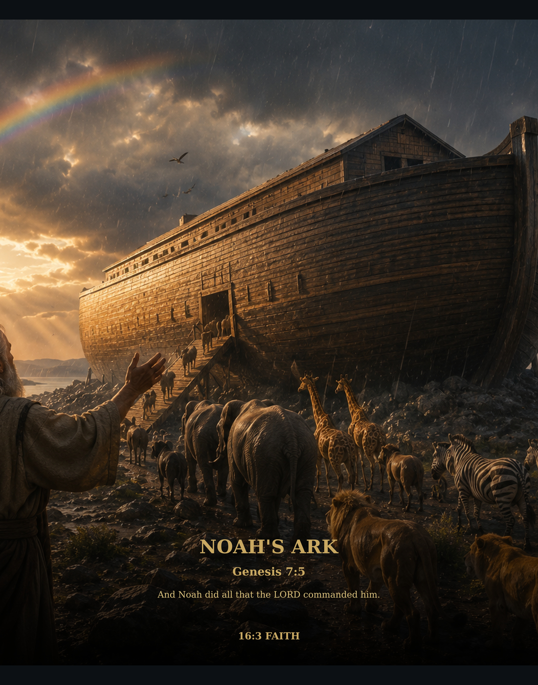 Noah's Ark Sherpa Blanket