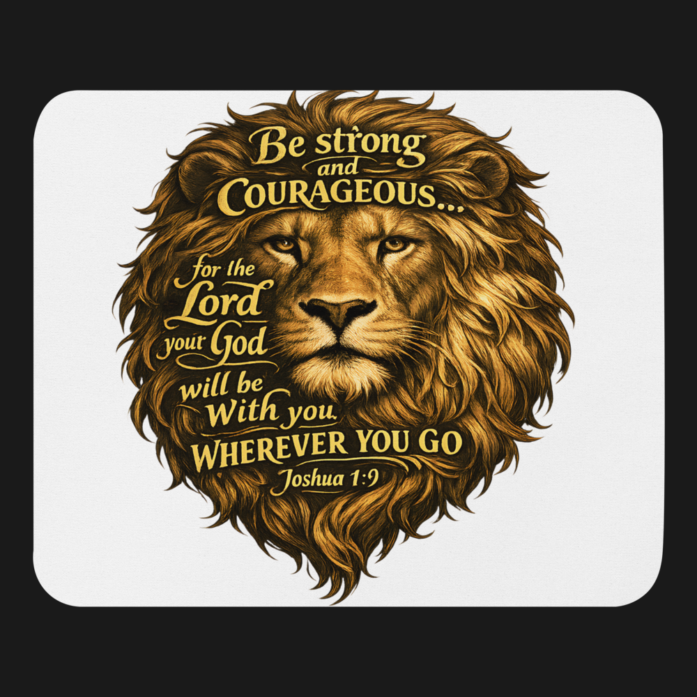 Strong & Courageous Mouse Pad